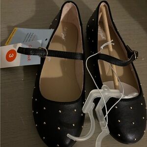 Girls size 3 Cat 🐱 and Jack studded shoes NWT